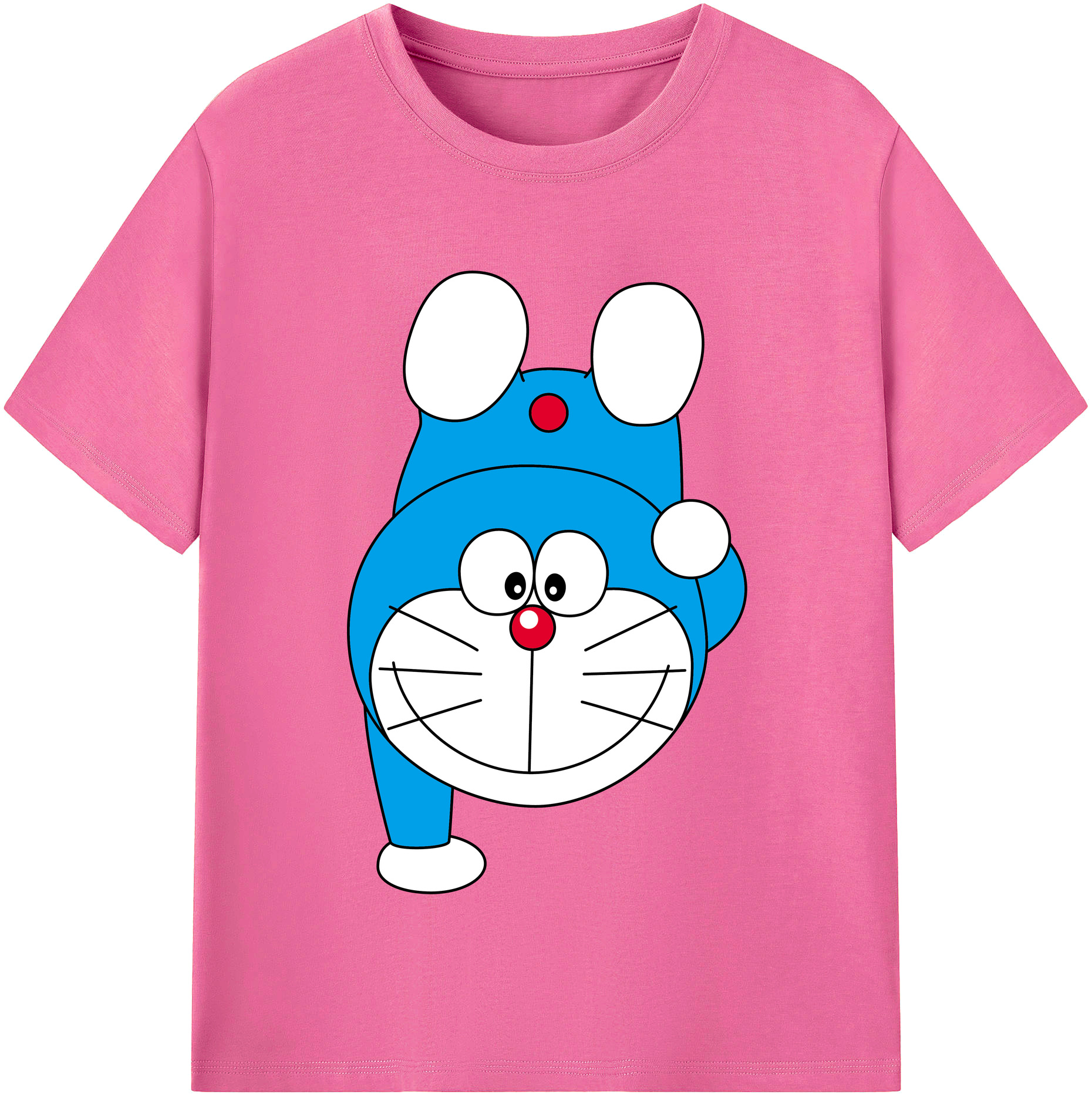 （画像用） ドラえもん Doraemon レディースカジュアルプリントTシャツ（綿100％）